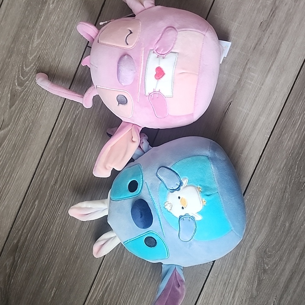 Stich and Angel Squishmallows